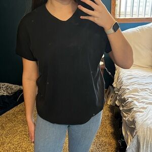 Large Plain black Tee